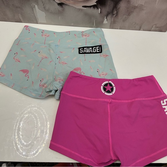 Savage Barbell Pants - 2 Savage barbell shorts small